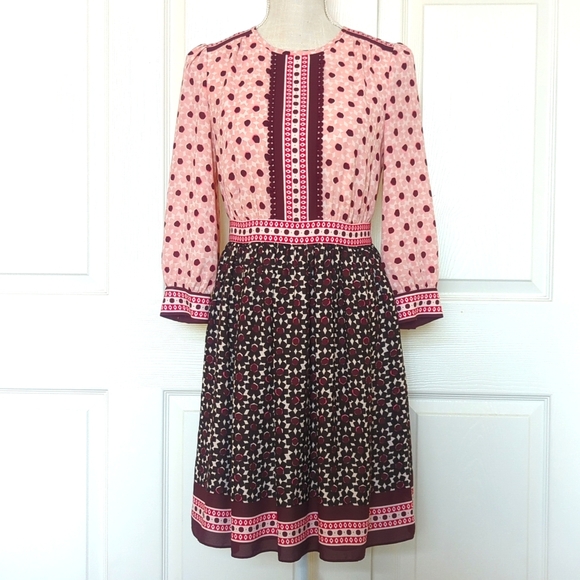 Kate Spade Rambling Rose Floral Tile Mini Dress - Picture 3 of 10